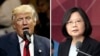 Tổng thống Mỹ Donald Trump và Tổng thống Đài Loan Thái Anh Văn.