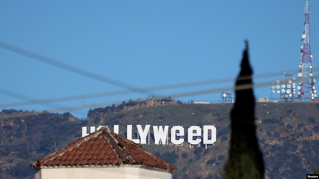 REUTERS Hollywood sign turned to Hollyweed