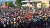Thousands protest against corruption and demand the president’s ouster in Port-au-Prince, Haiti, Nov. 18, 2018.