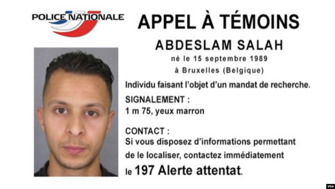 Salah Abdeslam, a Belgian national French police are searching for in connection with Paris terror attacks. (Police Nationale Handout Photo)