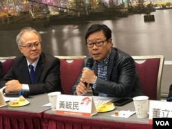 香港前立法會議員黃毓民（美國之音許寧攝影）