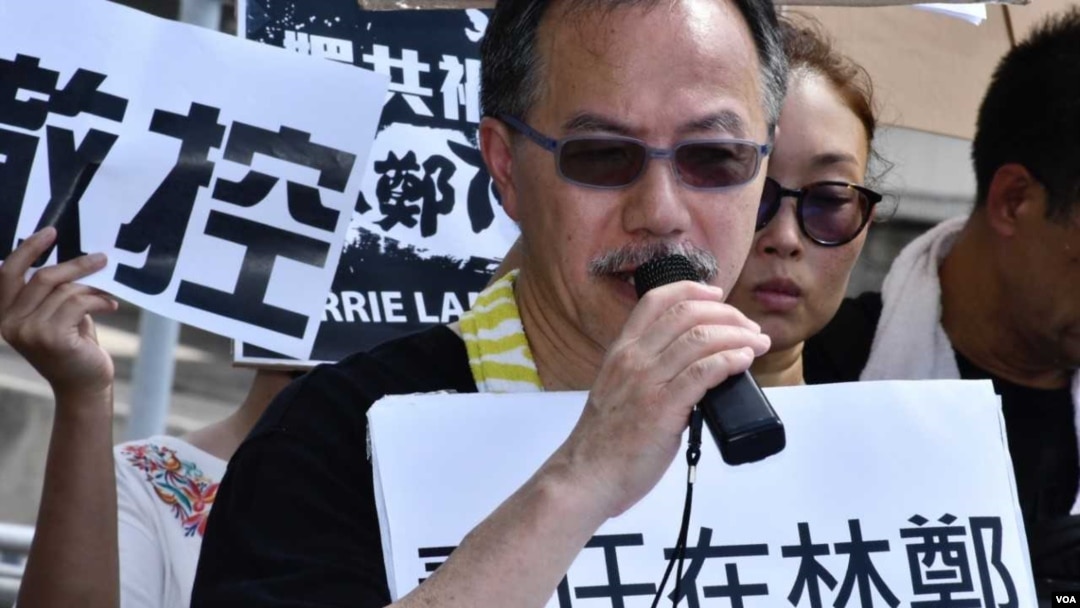 工黨立法會議員張超雄表示,不希望再有流血事件發生。(美國之音特約記者 湯惠芸拍攝 )
