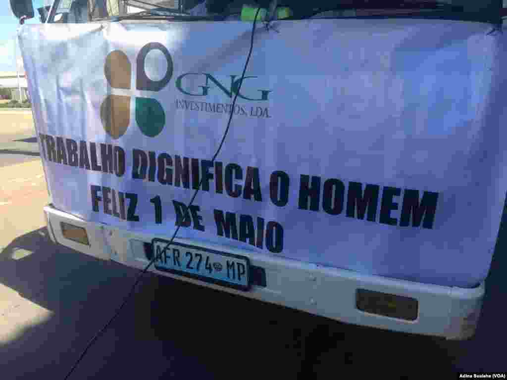 Celebração do 1º de Maio na cidade de Nampula, em Moçambique