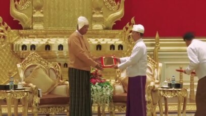 Myanmar Swears In Civilian Head of State