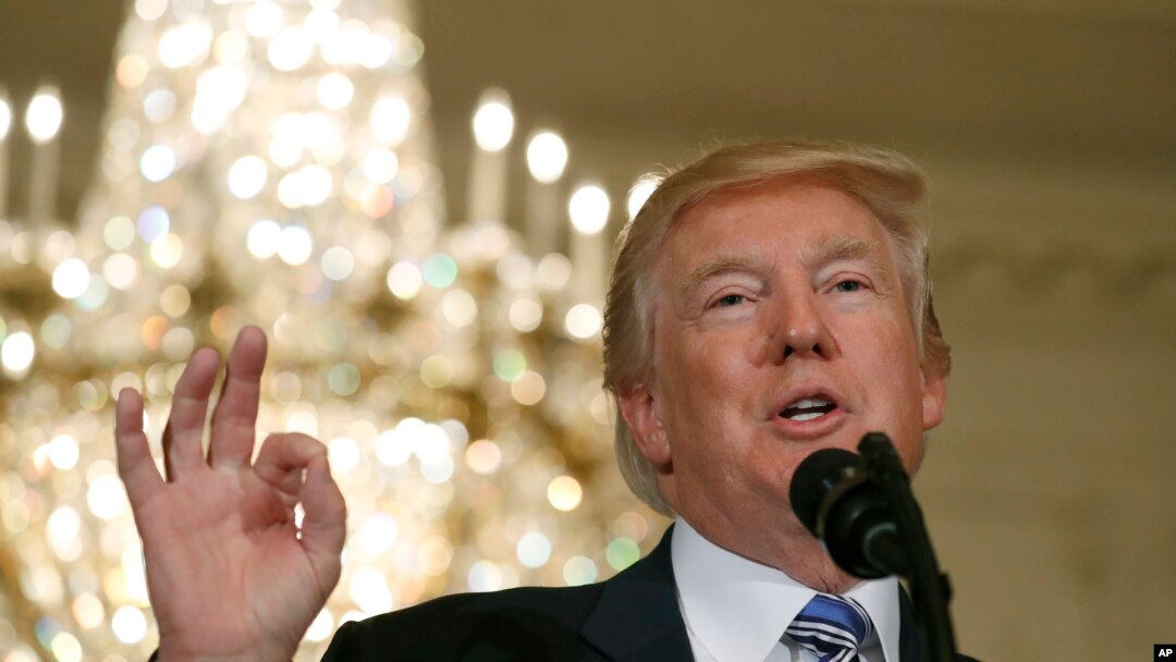 Shugaban Amurka Donald Trump ranar 17 ga watan Yuli, 2017, in Washington. 