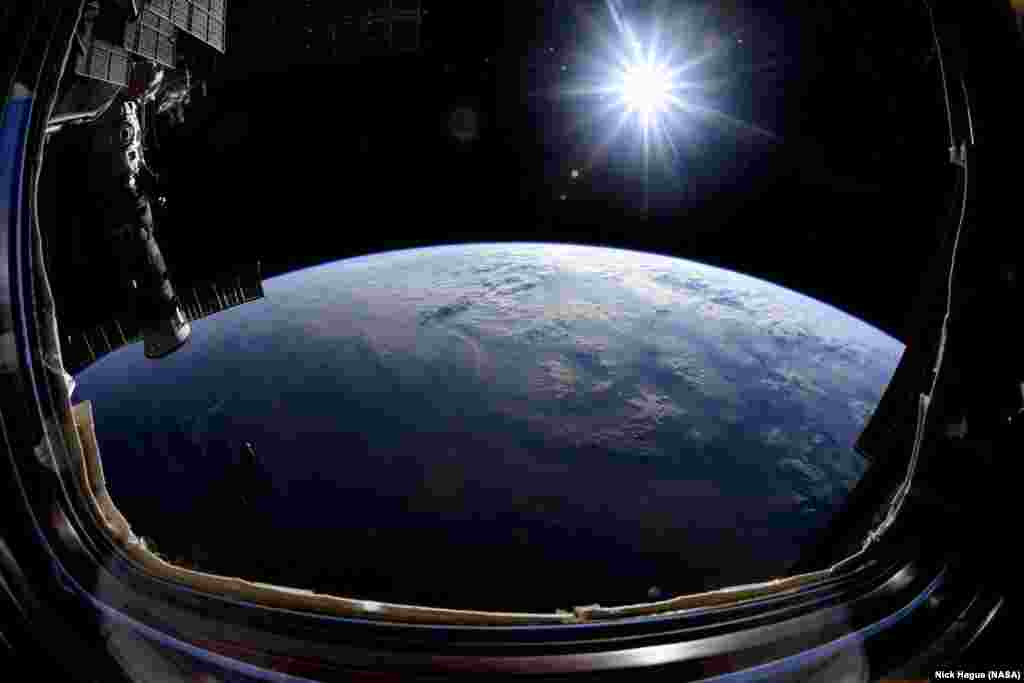 As he prepares to conclude his stay aboard the orbiting laboratory this week, astronaut Nick Hague shared this photo saying: "Today is my last Monday living on this orbiting laboratory and I’m soaking up my final views. The @Space_Station is truly an engineering marvel. #MondayMotivation."