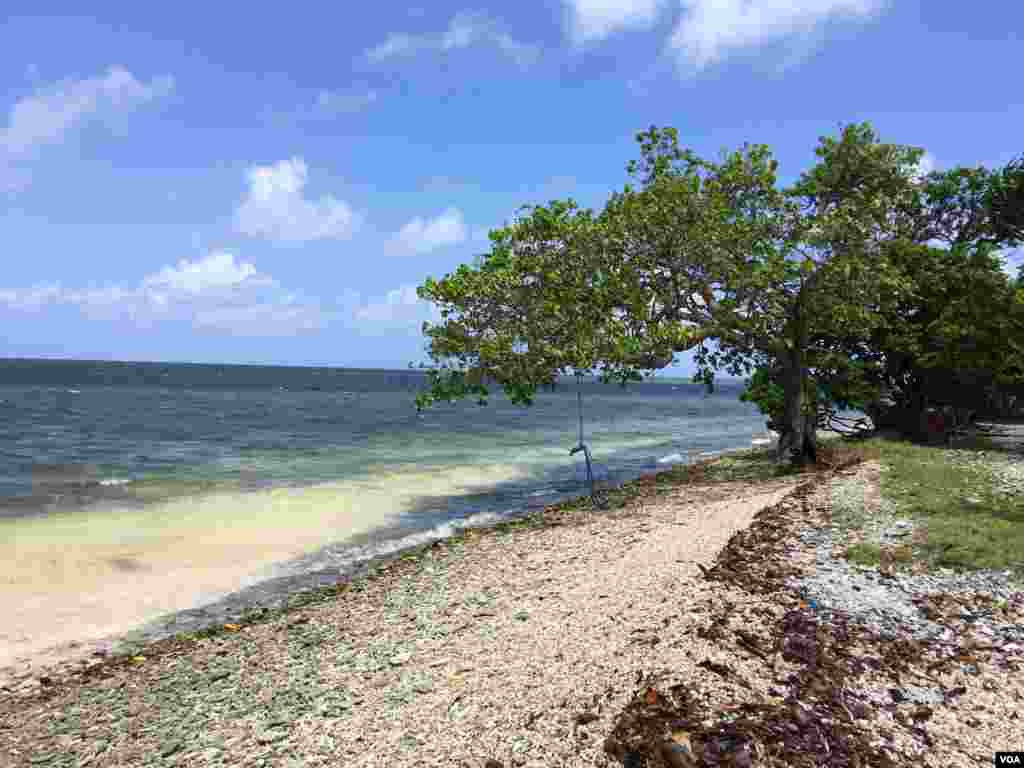 Cảnh vật trên đảo Ros ở phía nam Pohnpei, Liên bang Micronesia, ngày 27 tháng 4, 2017 