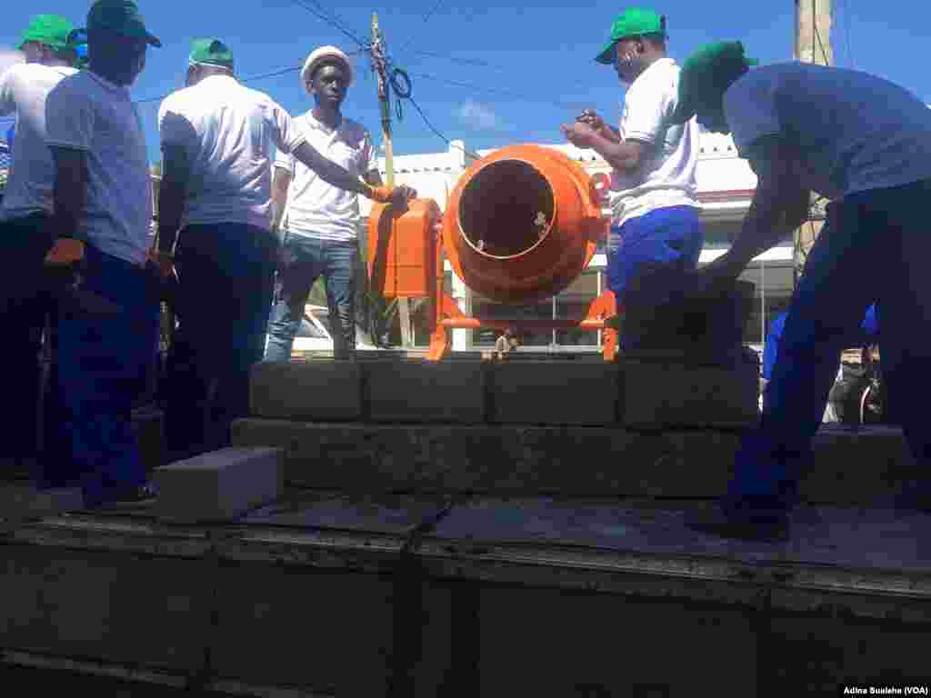Celebração do 1º de Maio na cidade de Nampula, em Moçambique