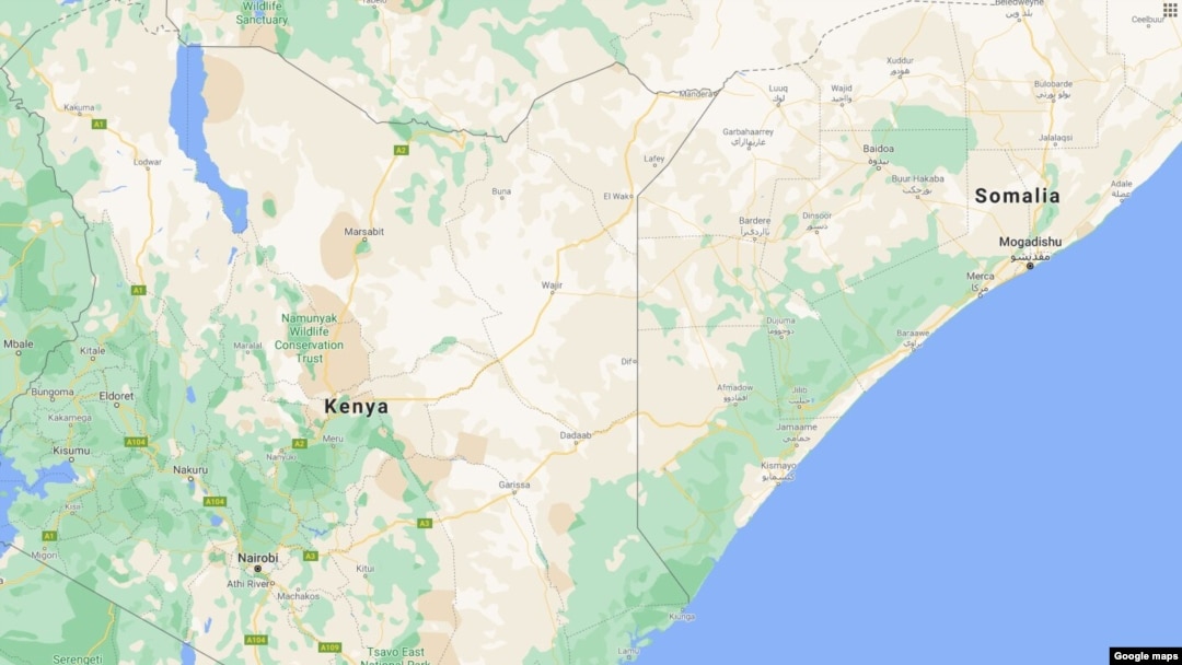 Kenya, Somalia map