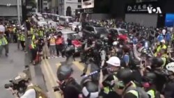 港人再街頭抗議國歌法及港版國安法 警方四處佈防大圍捕