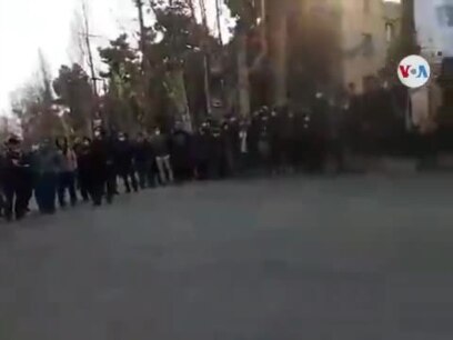 Protestas de estudiantes en Teherán