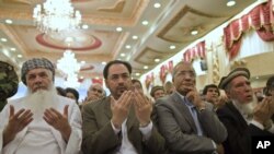 Ông Salahuddin Rabbani (giữa) - Ảnh tư liệu.