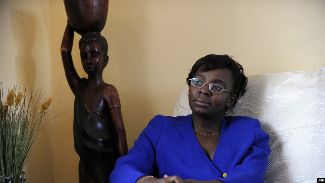 Victoire Ingabire Umuhoza akiwa nyumbani kwake Aprili 07, 2010, Kigali, Rwanda.