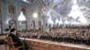 Iran's Supreme Leader Ayatollah Ali Khamenei speaks during a public rally in Mashhad, on March 21, 2023. (West Asia News Agency/via Reuters)