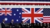 FILE - U.S. President Joe Biden, Australian Prime Minister Anthony Albanese and British Prime Minister Rishi Sunak deliver remarks on the Australia - United Kingdom - U.S. (AUKUS) partnership, after a trilateral meeting, in San Diego, California, March 13, 2023.