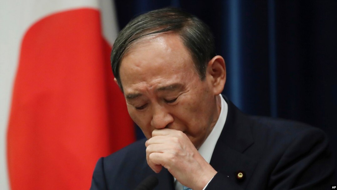 Japanese Prime Minister Yoshihide Suga holds a news conference at his office in Tokyo, Thursday, Sept. 9, 2021. Japan announced Thursday it is extending a coronavirus state of emergency in Tokyo and 18 other areas until the end of September as…
